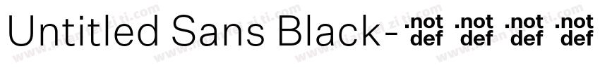 Untitled Sans Black字体转换
